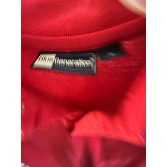 Mens world series poker polo shirt V button up tee red size‎ XL - Picture 4 of 4